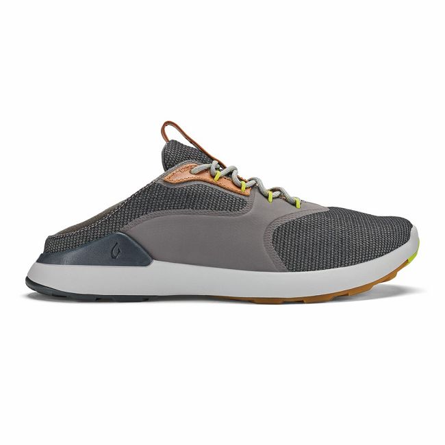 Olukai Men's Nihoa Li Sneaker - Poi / Charcoal US183-642